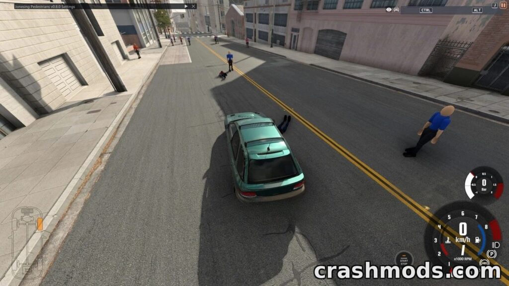 Jonesing Pedestrians – Walking NPCs with Ragdoll Physics BeamNG.drive mod screenshot