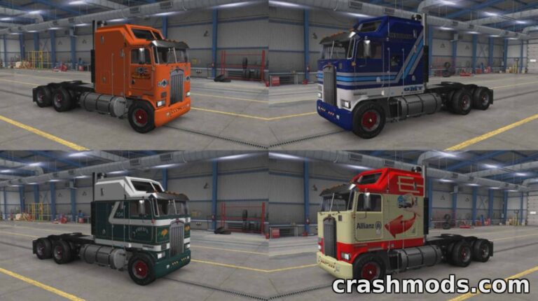 Kenworth K100 Skins Pack – Custom Livery Collection American Truck Simulator mod screenshot