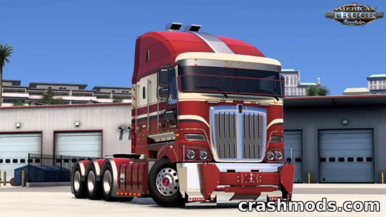 Kenworth K220 – Cabover Truck with Interior American Truck Simulator mod screenshot