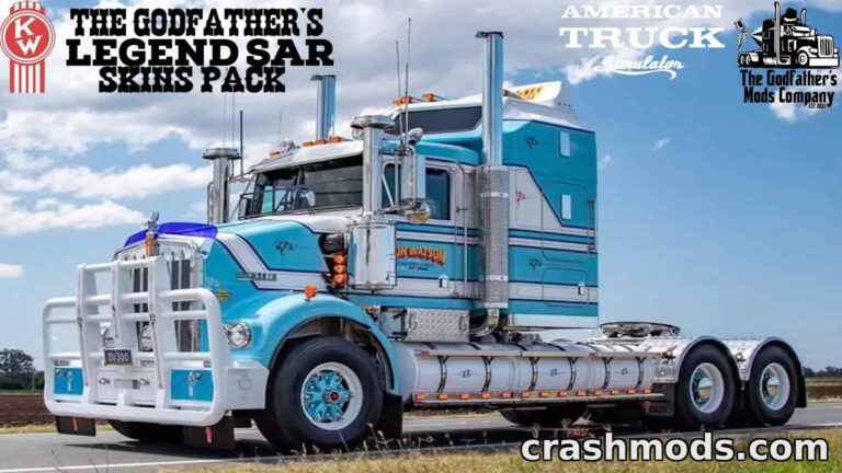 Kenworth Legend SAR Skins Pack – Custom Truck Livery Set American Truck Simulator mod screenshot