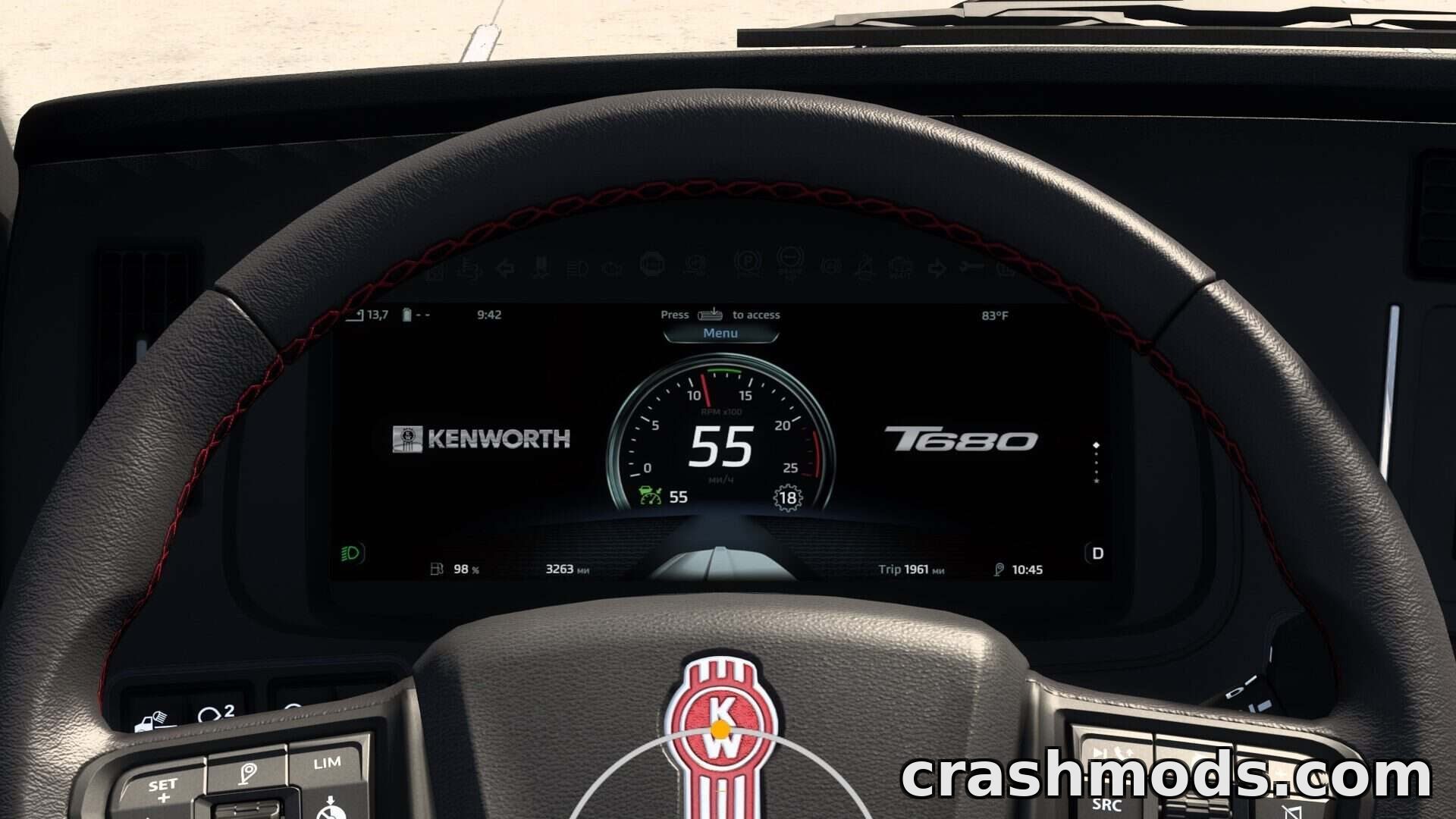 Kenworth T680 Next Gen – Enhanced Dashboard Display – screenshot 3