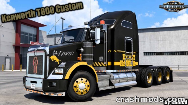 Kenworth T800 Custom – Customizable 8-Class Hauler American Truck Simulator mod screenshot
