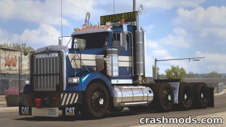 Kenworth W900B – Standalone Classic Hauler American Truck Simulator mod screenshot