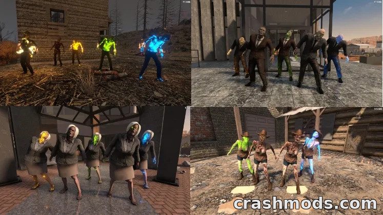 khzmusik’s Zombies – New Zombie Character Pack 7 Days to Die mod screenshot