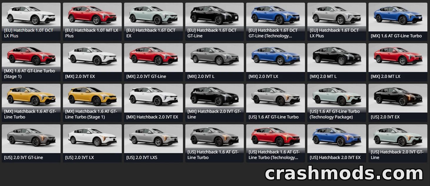 Kia K4 – 28 Configurations with Sedan and Hatchback Versions – screenshot 7
