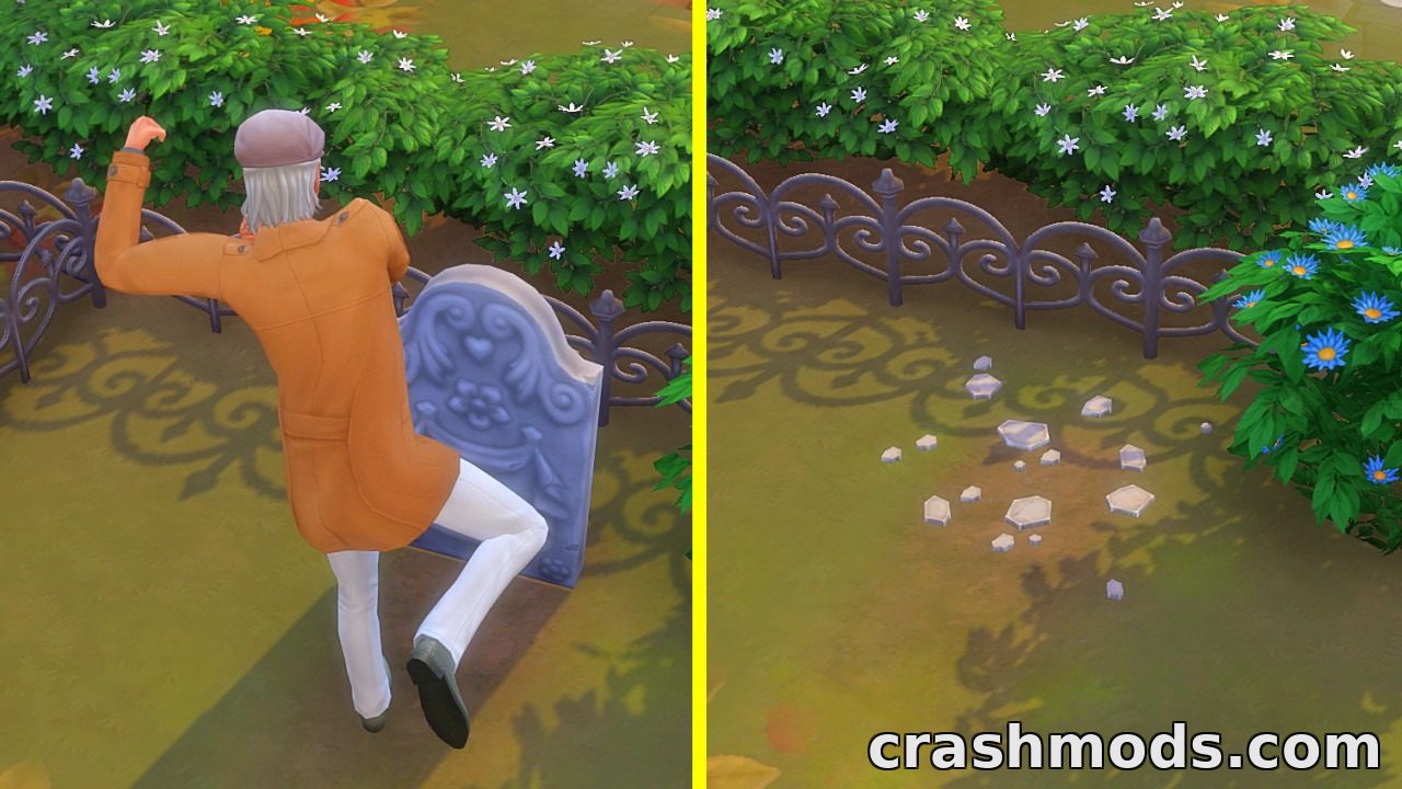 Kick Tombstone – Gravestone Kicking Interaction – screenshot 2