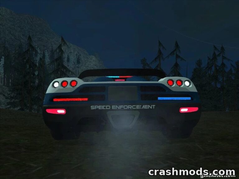 Koenigsegg CCX Seacrest County – Police Supercar with ELM GTA San Andreas mod screenshot