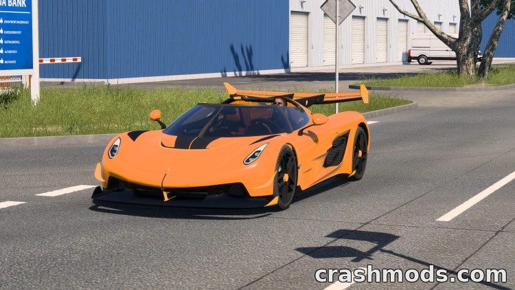 Koenigsegg Jesko 2024 – Hypercar with Five Interior Colours Euro Truck Simulator 2 mod screenshot