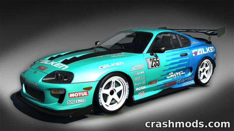 KS Toyota Supra MKIV Tuned Falken – Iconic Racing Skin Assetto Corsa mod screenshot