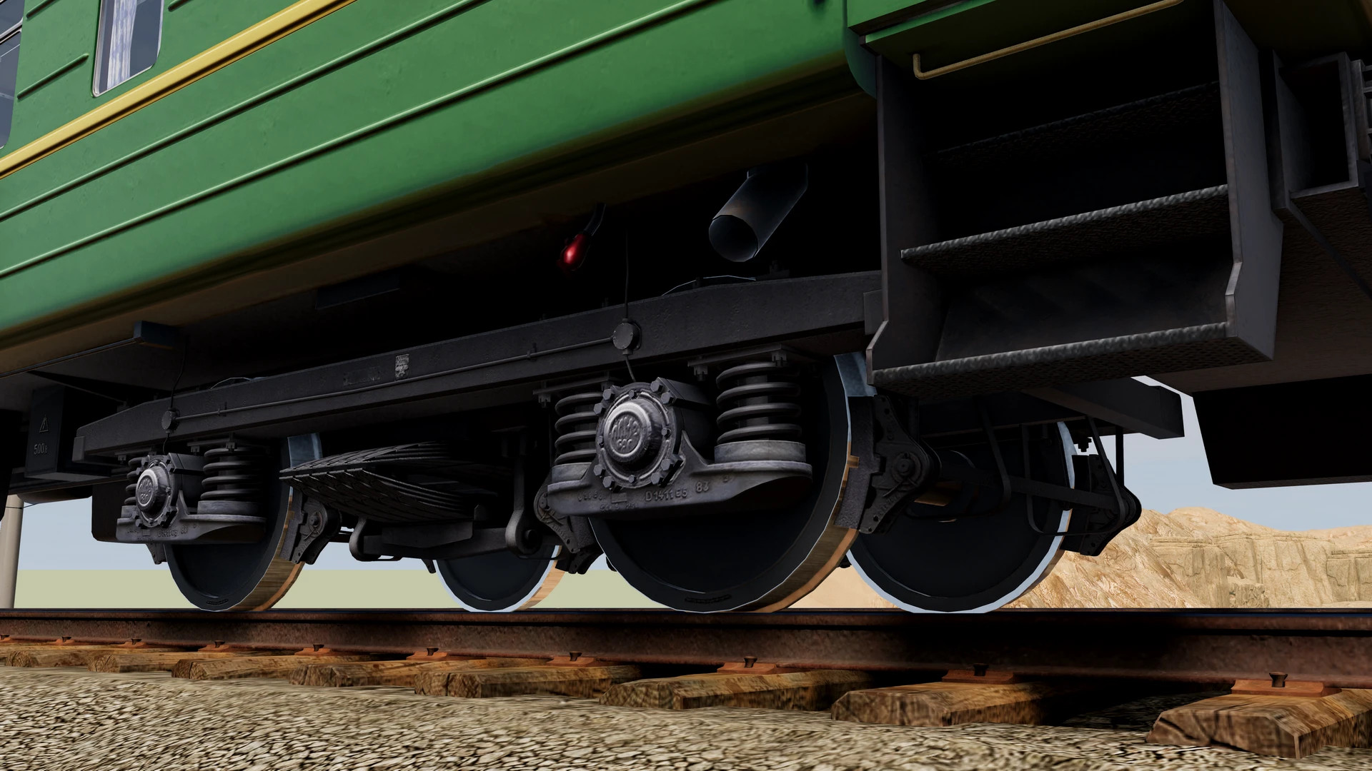 KVZ Wagon 66 – Detailed Train Car with PBR Materials – screenshot 7