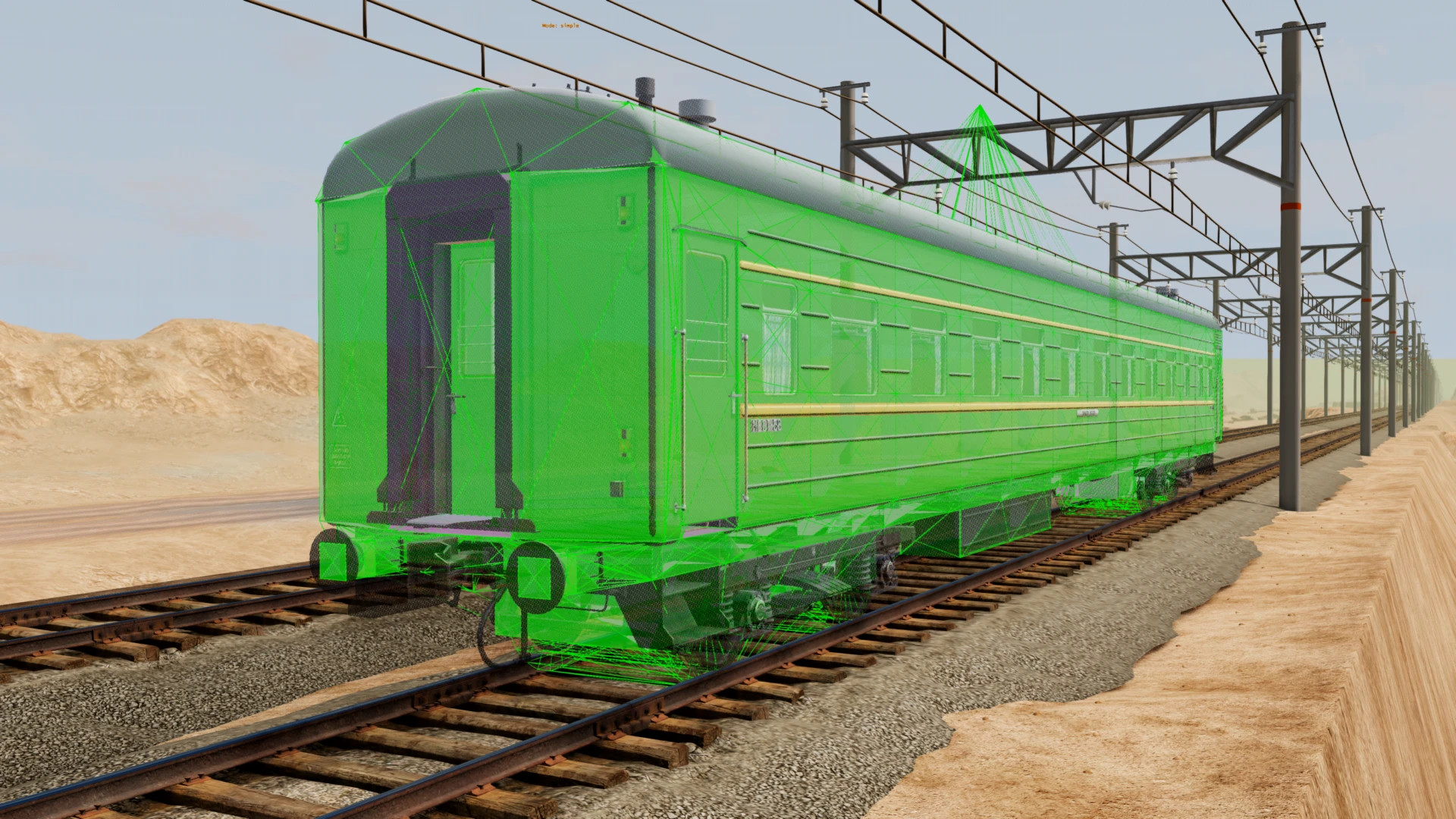 KVZ Wagon 66 – Detailed Train Car with PBR Materials – screenshot 8