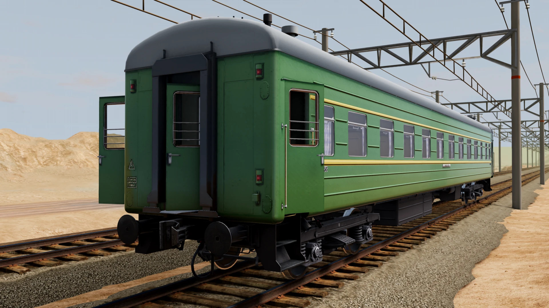KVZ Wagon 66 – Detailed Train Car with PBR Materials – screenshot 9