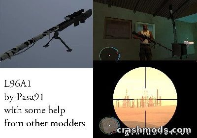 L96A1 Sniper Rifle – Realistic Battlefield 2 Style Weapon GTA San Andreas mod screenshot