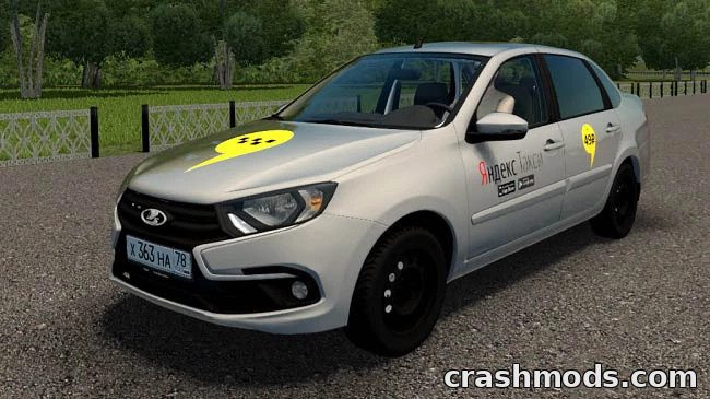 Lada Granta FL 2018 Yandex Taxi – Front-Drive Russian Sedan City Car Driving mod screenshot