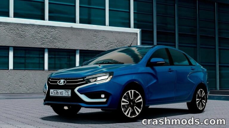 Lada Vesta NG 2024 – Detailed Car with Rear Camera and Sounds City Car Driving mod screenshot