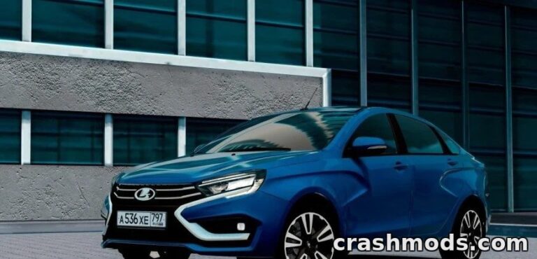 Lada Vesta NG 2024 with 42 Extras City Car Driving mod screenshot
