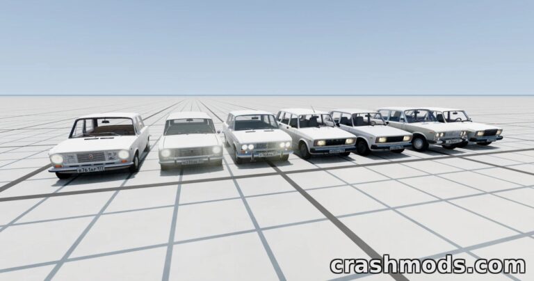 Lada Zhiguli Pack – All Seven Classic VAZ Models BeamNG.drive mod screenshot