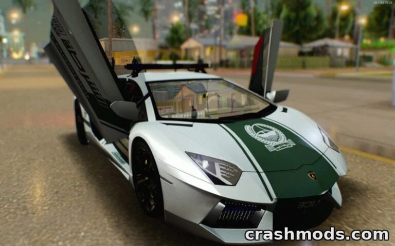 Lamborghini Aventador Police – High-Quality Patrol Car GTA San Andreas mod screenshot