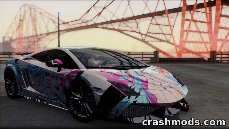 Lamborghini Gallardo LP570-4 Racing Miku 2015 – Itasha Supercar – screenshot 2