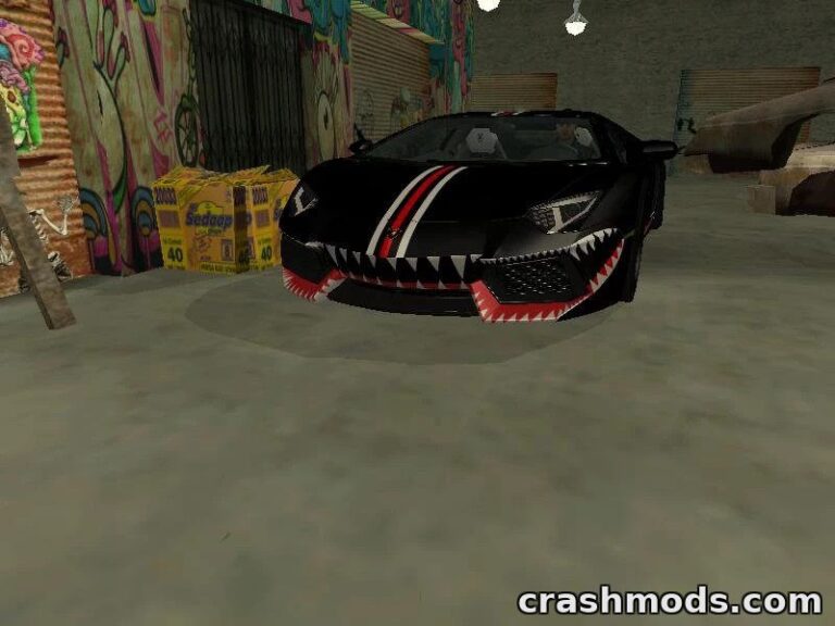Lamborghini Huracán Shark Edition – Black and White GTA San Andreas mod screenshot