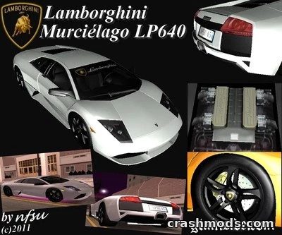 Lamborghini Murcielago LP640 – Supercar with Neons and Tuning GTA San Andreas mod screenshot