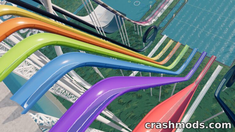 Learn To Slide – Water Slide Stunt and Challenge Map BeamNG.drive mod screenshot