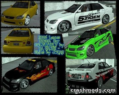 Lexus IS300 – Sports Sedan with Custom Skins GTA San Andreas mod screenshot