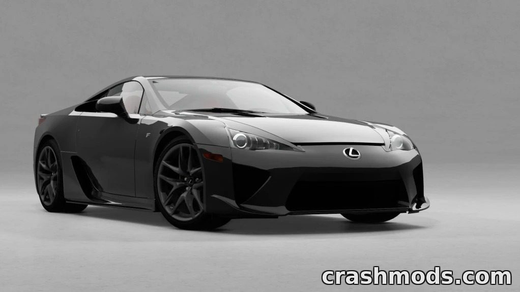 Lexus LFA – Japanese Supercar with Animated Rear Wing