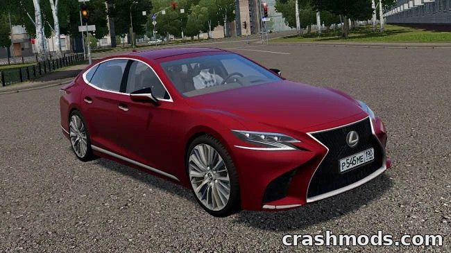 Lexus LS 500 Luxury Sedan with Trailer Support City Car Driving mod screenshot