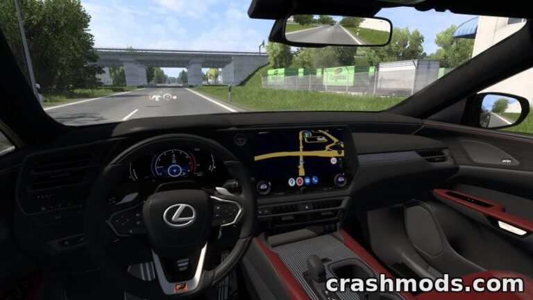 Lexus RX 500h F Sport Performance 2024 – 280 km/h Luxury SUV Euro Truck Simulator 2 mod screenshot