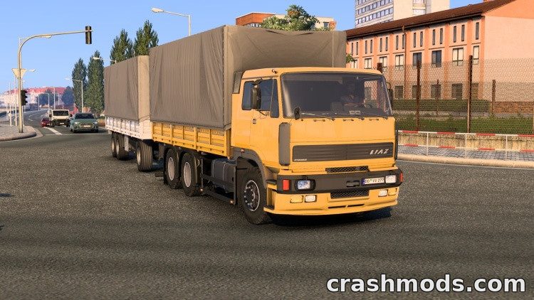 LIAZ 300S – Truck with 3 Chassis and a 3-Axle BDF Trailer – screenshot 3