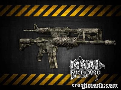 M4A1 Camo – Camouflage Assault Rifle GTA San Andreas mod screenshot