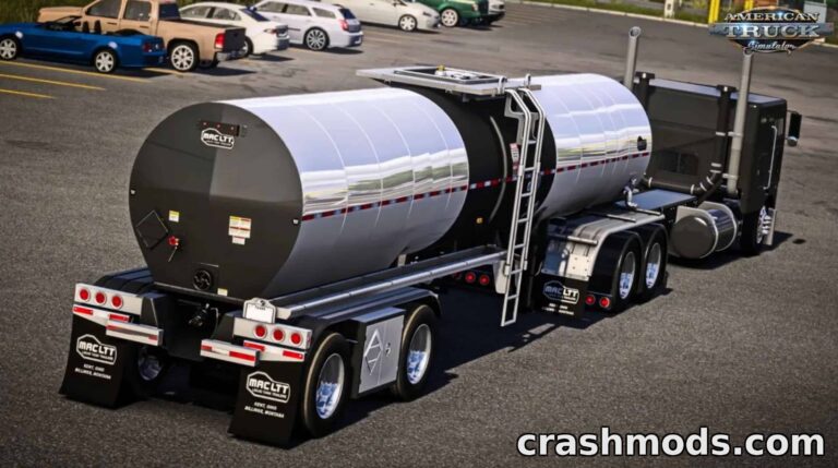 Mac LTT Trailers – Varied Tanker & Bulk Trailer Set American Truck Simulator mod screenshot