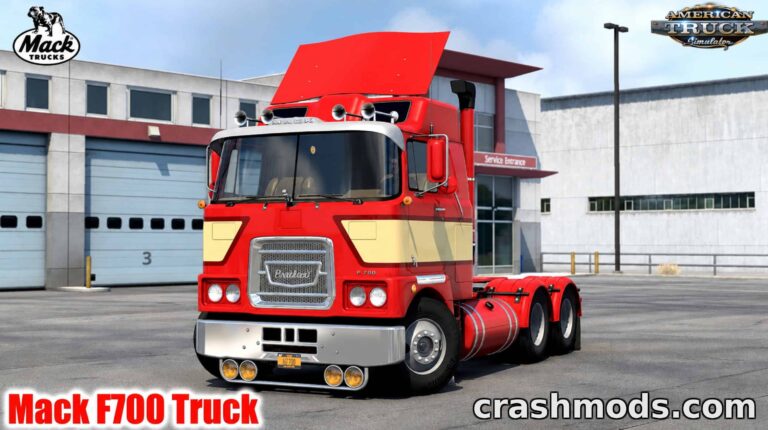 Mack F700 Truck – Classic Cabover with Custom Interior American Truck Simulator mod screenshot
