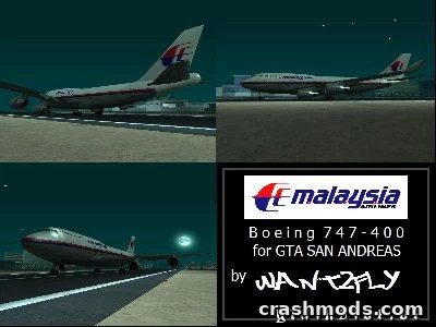 Malaysia Airlines B747 400 – Realistic Airliner Replacement GTA San Andreas mod screenshot