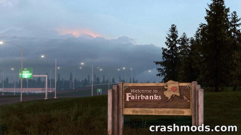 Map of Alaska – Expansive Northern Trucking Adventure American Truck Simulator mod screenshot
