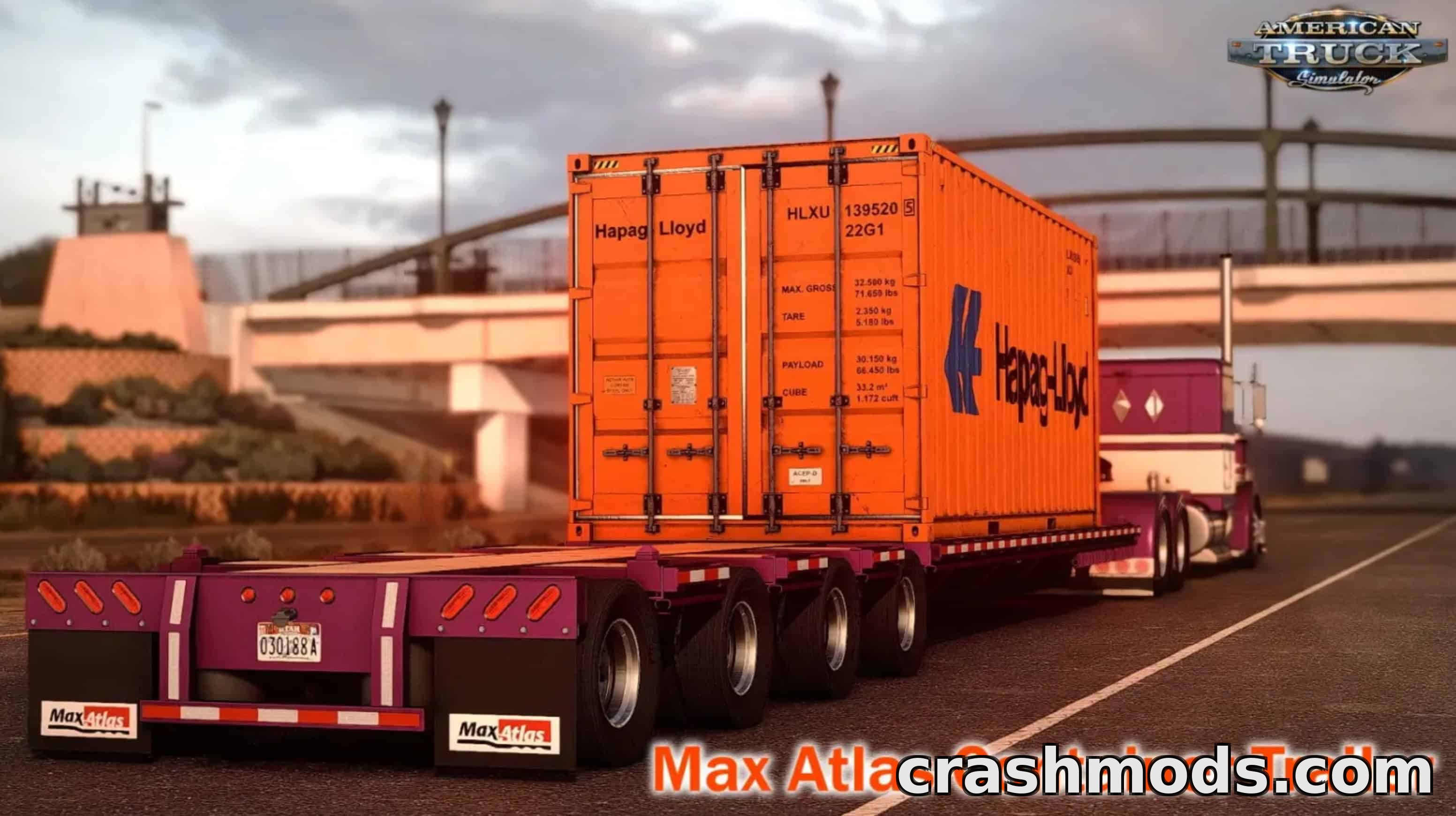 Max Atlas Container Trailer – Realistic Hauler – screenshot 2