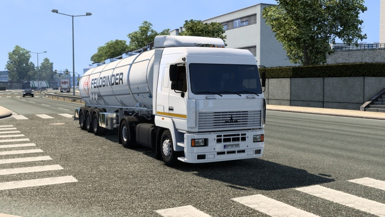 MAZ 5440 and 6430 – Trucks with 4 Chassis and 6 Engines Euro Truck Simulator 2 mod screenshot