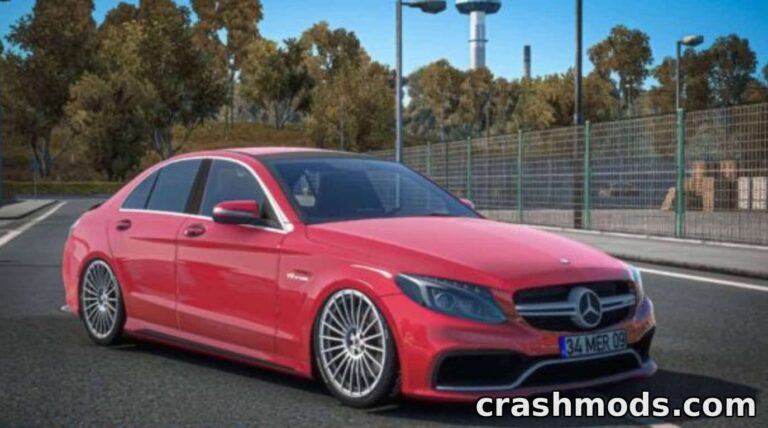 Mercedes AMG C63 S 2017 – High-Detail Car Addon American Truck Simulator mod screenshot