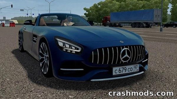 Mercedes-AMG GT C Roadster – Open-Top AMG with 23 Extras City Car Driving mod screenshot