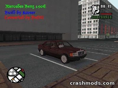 Mercedes-Benz 190E – Classic German Sedan GTA San Andreas mod screenshot