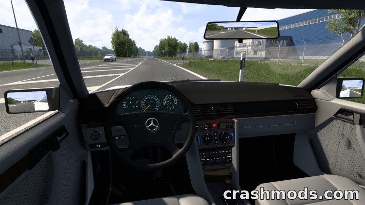 Mercedes-Benz 250D W124 1998 – Classic Sedan with Original Sound Euro Truck Simulator 2 mod screenshot