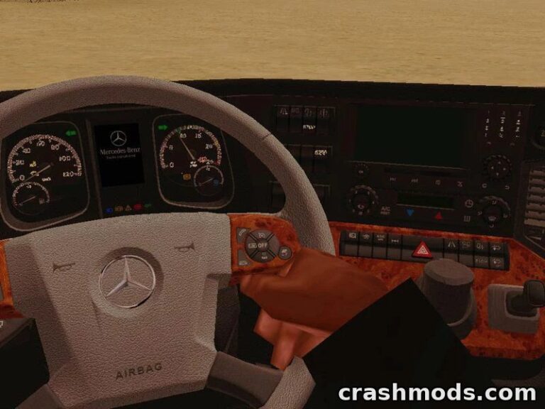Mercedes-Benz Actros MP4 Stream Space – Black 6×4 Semi Truck GTA San Andreas mod screenshot