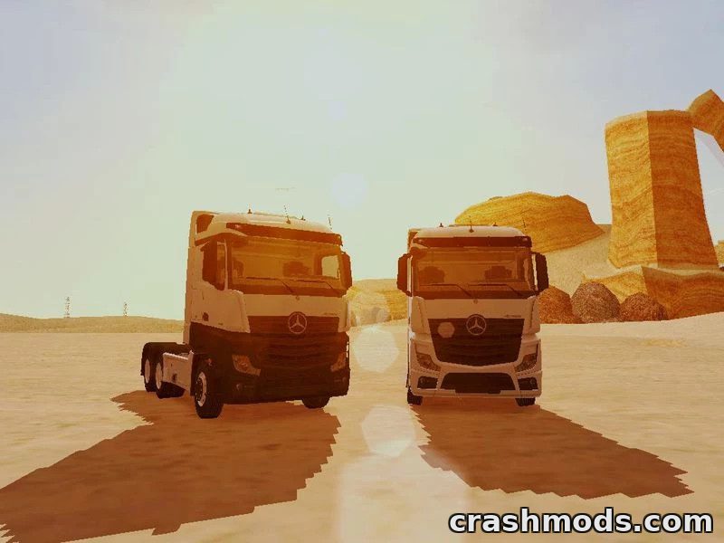 Mercedes-Benz Actros MP4 Stream Space – Black 6×4 Semi Truck – screenshot 4