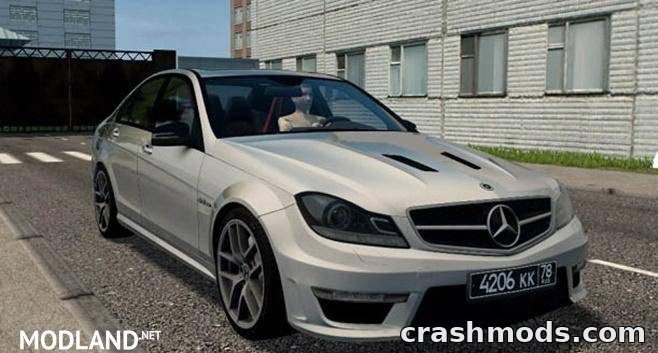 Mercedes-Benz C63 AMG W204 – 457 hp Rear-Drive Performance Car City Car Driving mod screenshot