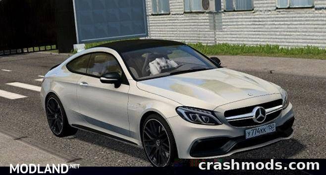 Mercedes-Benz C63 S AMG Coupe 2016 – 510 hp with 5 Extras City Car Driving mod screenshot