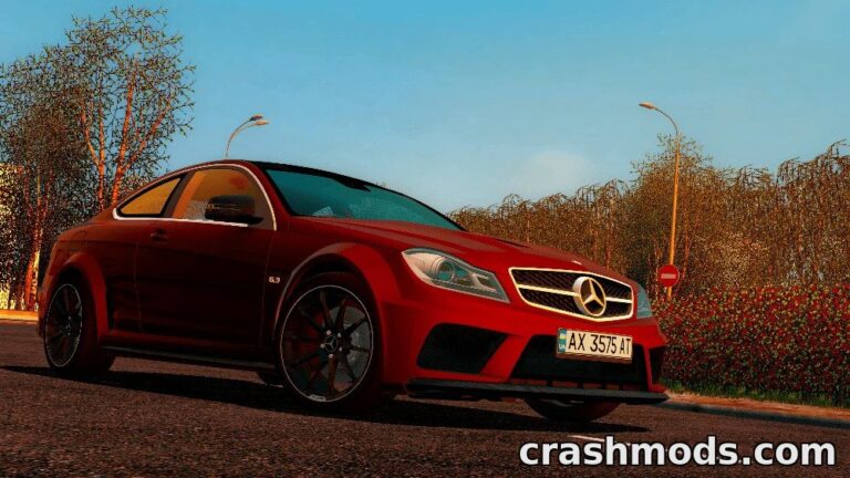 Mercedes-Benz C63 W204 Coupe 2012 – HQ Car with 53 Extras City Car Driving mod screenshot