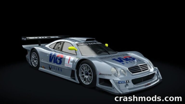 Mercedes-Benz CLK GTR 1997 – Iconic GT Race Car Assetto Corsa mod screenshot