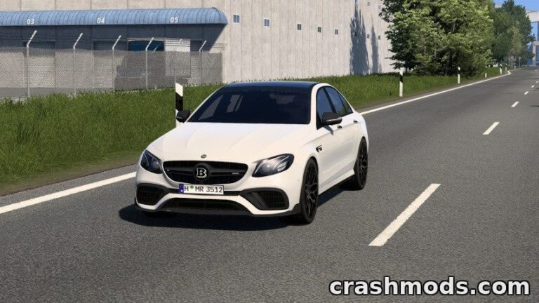 Mercedes-Benz E-Class W213 2019 – Sedan with Reverse Camera Euro Truck Simulator 2 mod screenshot