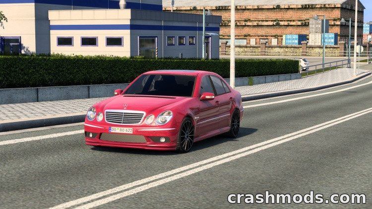 Mercedes-Benz E55 AMG W211 – Rebuilt Drivable Sedan Euro Truck Simulator 2 mod screenshot